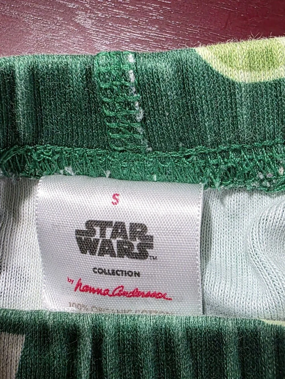 Kids Green Baby Yoda Printed Pajama Pants
